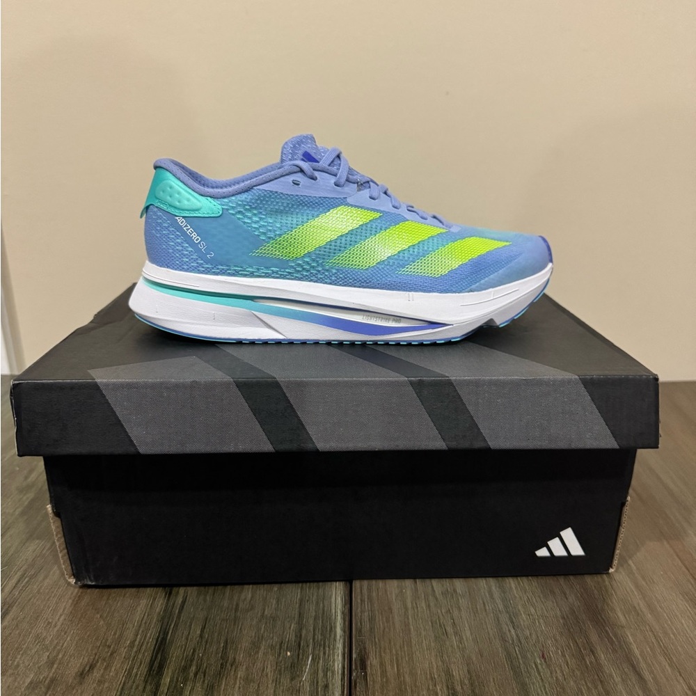ADIDAS ADIZERO SL2 W BLUE SPARK LUCID LEMON RUNNING SHOES